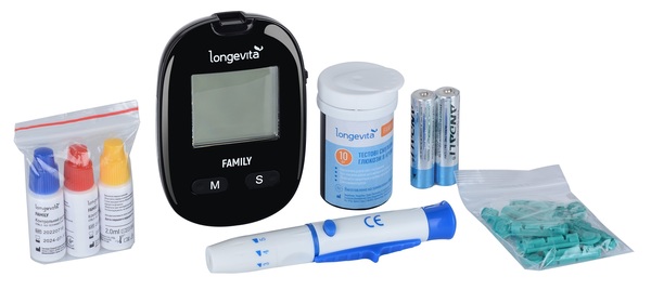 Глюкометр Longevita Family Система для вимірювання глюкози в крові 4