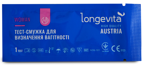 Тест-смужка для визначення вагітності Longevita Woman TS/25 2