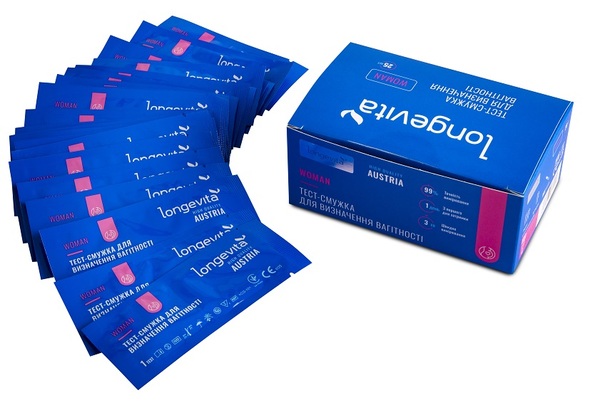 Тест-смужка для визначення вагітності Longevita Woman TS/25 1